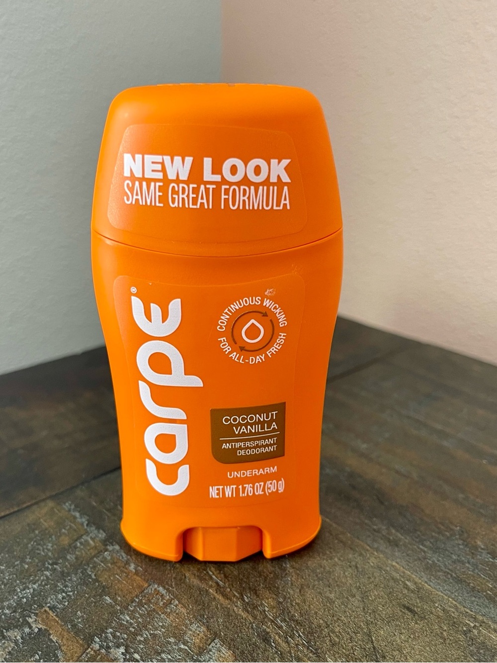 Carpe Coconut Vanilla Antiperspirant Deodorant — Net WT 1.76 OZ